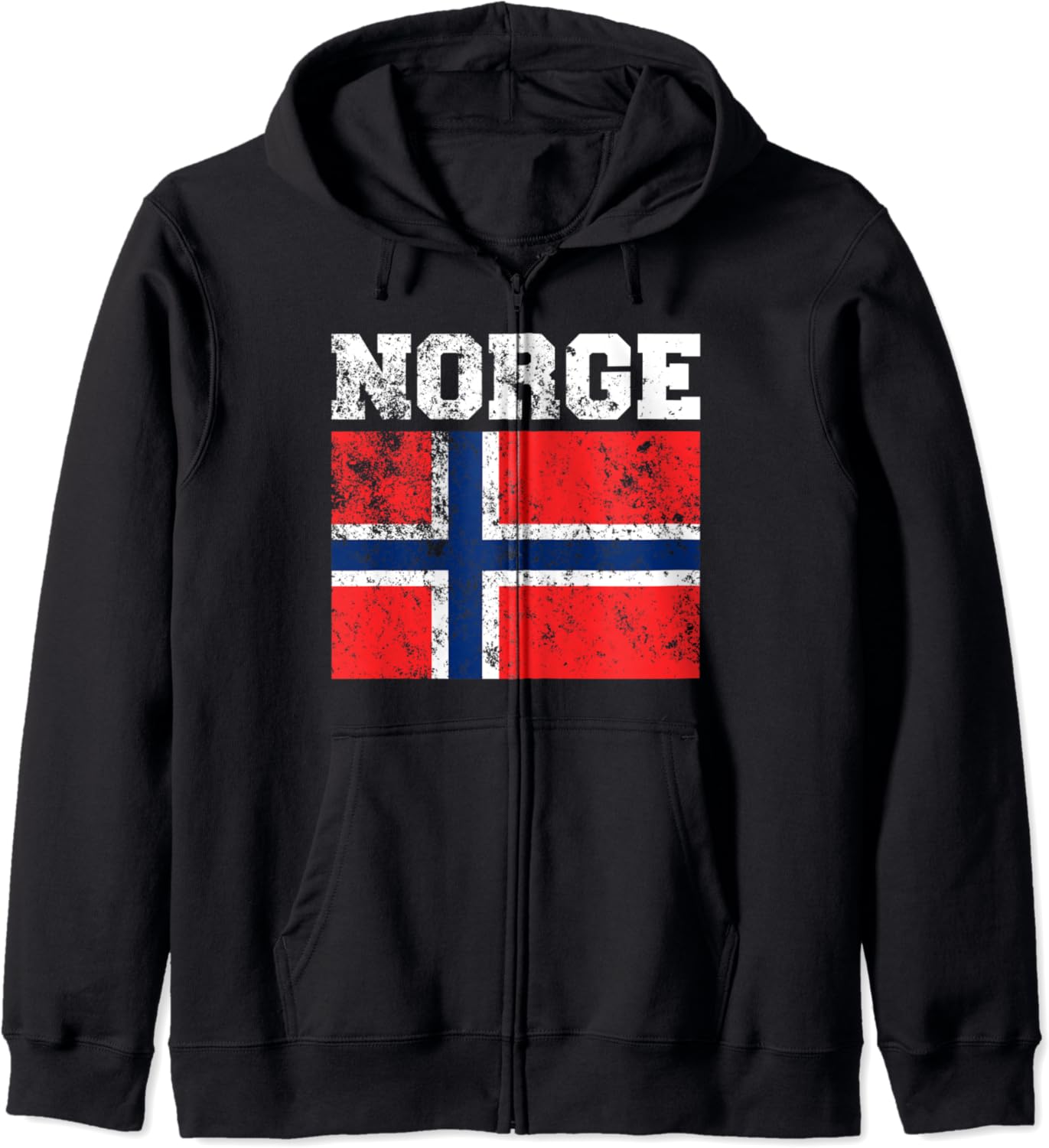 Flag Norwegian Flag Zip Hoodie Amazon.co.uk Fashion